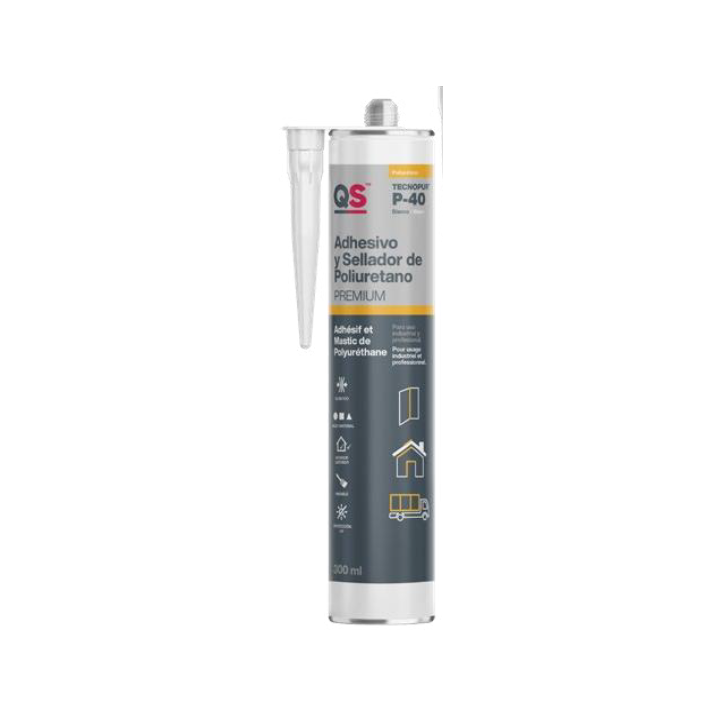 Mastic colle polyurethane QS 300ml noir