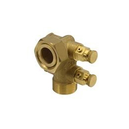 Clapet anti pollution coude equerre 3/4'' mf avec 2purges inamovibles